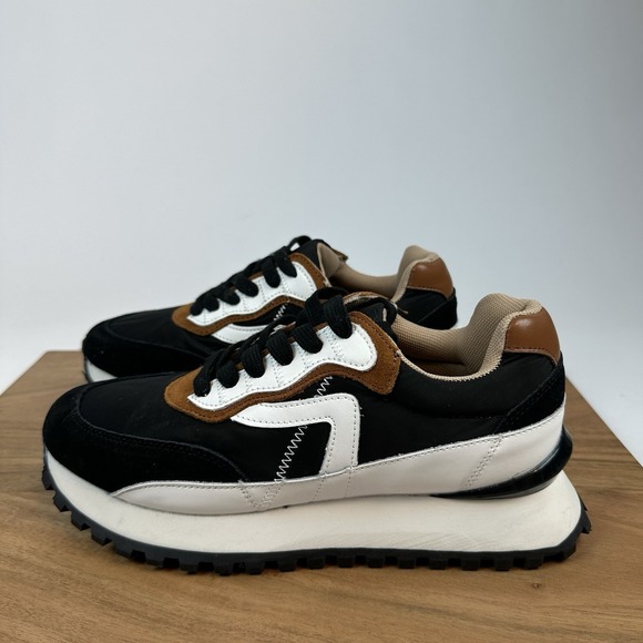 New Womens Blondo Waterproof Lois Black Athletic Training Sneakers Shoes Size 8 - Picture 2 of 7